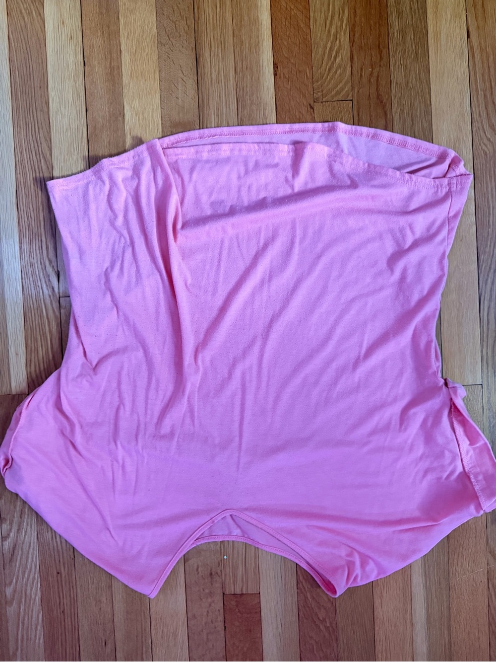 SHEIN Pink Strapless Lounge Romper
